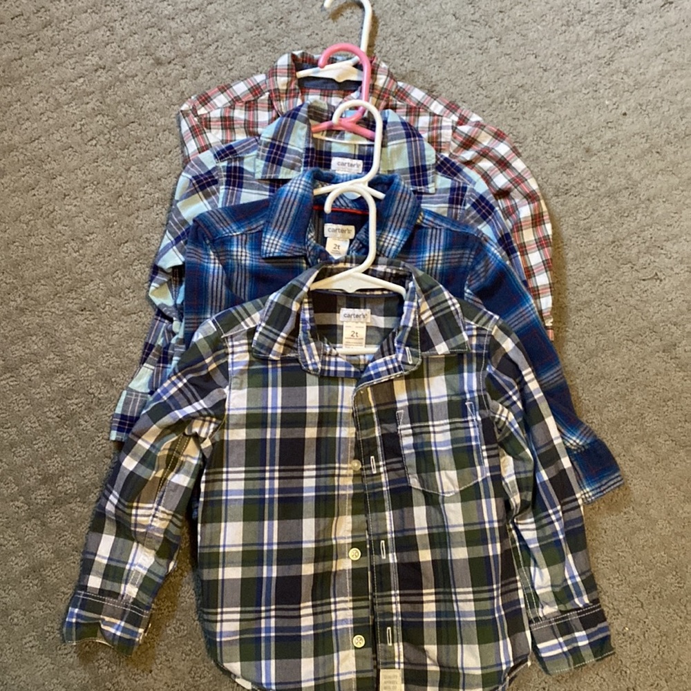 2T button down shirts